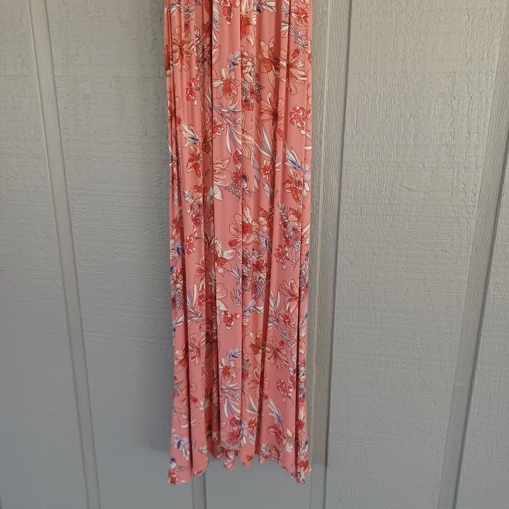 Free People One Step Ahead Maxi Dress Size Women M Floral Smocked Viscose Boho
